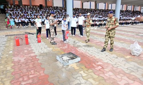 GGPS Bokaro successfully conducts live fire safety drill