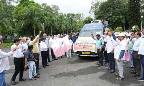 श्रावणी मेला के लिए बोकारो स्टील प्लांट की मेडिकल मोबाइल यूनिट रवाना