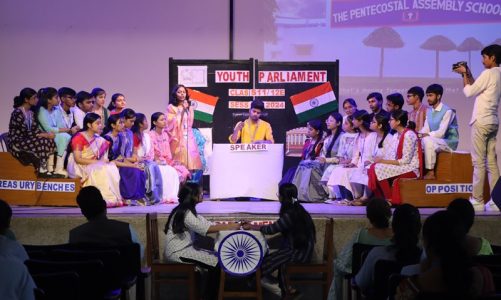 Young minds of Pentecostal Bokaro showcase leadership in Youth Parliament Session