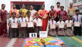 Sree Ayyappa Public School hosts an exquisite Inter House Rangoli Competition