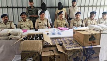 बोकारो में गांजा और शराब की बड़ी खेप बरामद, दो गिरफ्तार