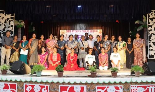 Echoes of Rhythm and Patriotism: Ayyappa School’s cultural stage sets hearts aflame